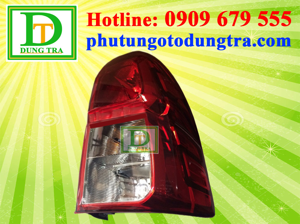 Đ&egrave;n hậu Hilux 2016