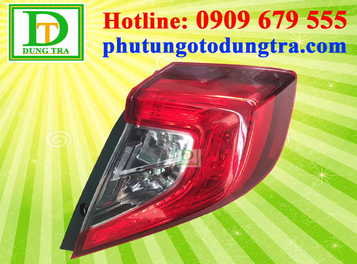 Đ&egrave;n l&aacute;i sau Honda Civic